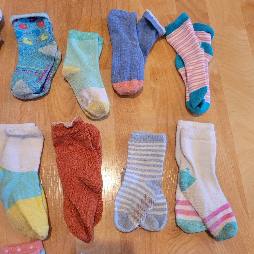 Toddler Sock Bundle 25 Pairs Size 12-36 Months